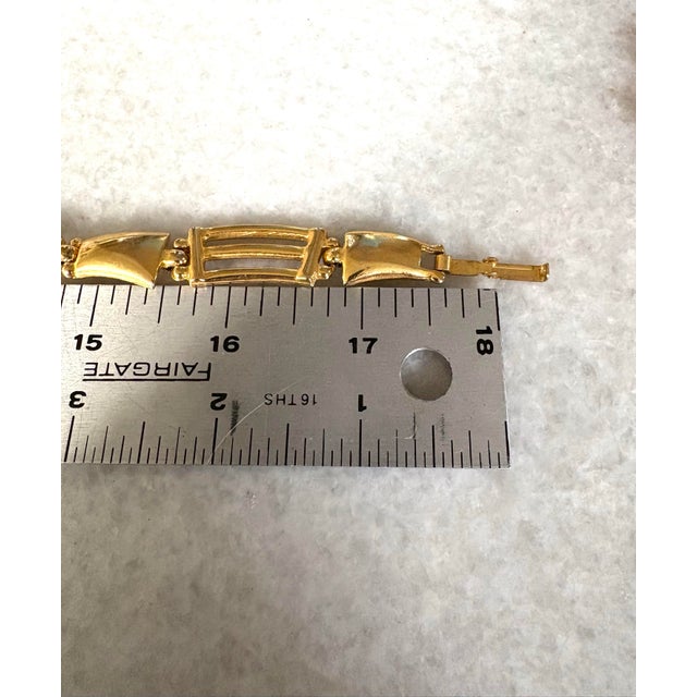 Vintage Goldtone Collar Necklace For Sale - Image 4 of 4