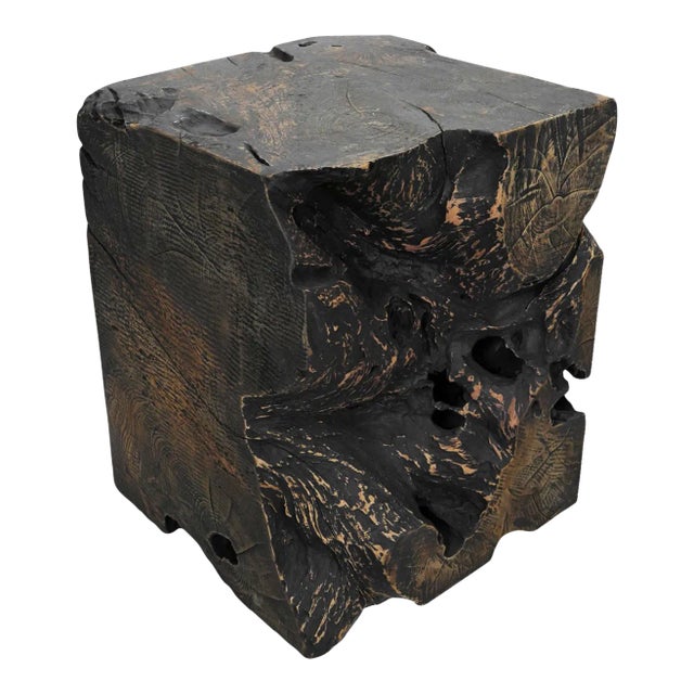 その他 Burnt teak wood Teak Root Bench Teak Driftwood Chair Live Edge Teak Wood
