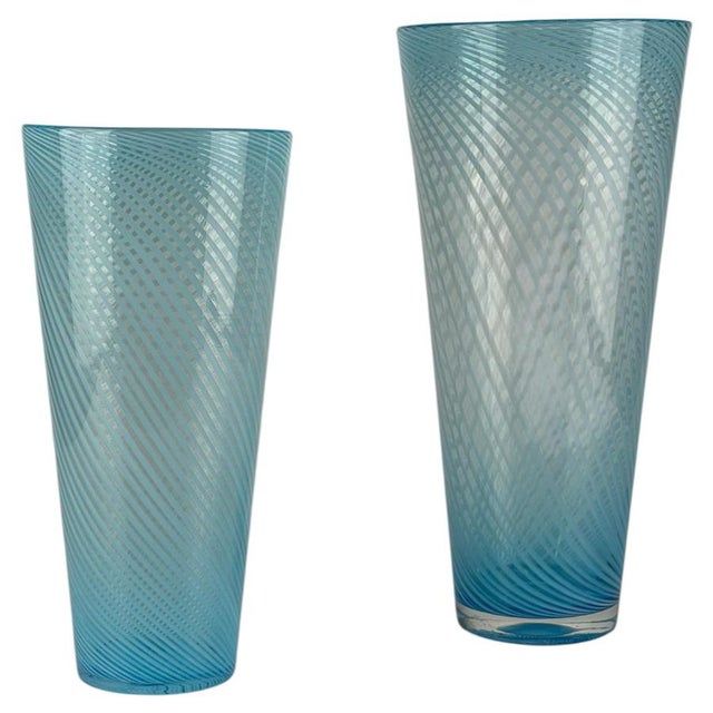 Murano Glass Vases by Gio Ponti, Italy, 1970s, Set of 2 For Sale - Image 12 of 12