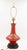 Wood 1960s Cinnabar Red Chinoiserie Table Lamps With Brass Fretwork Finials - a Pair For Sale - Image 7 of 16