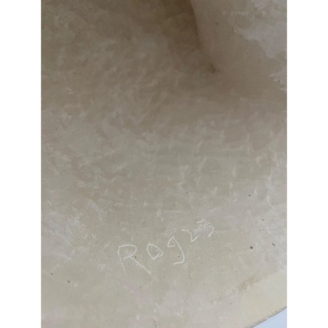 Roger Denton, Large Hand Carved Shell Sculpture, 2000s, Limestone For Sale - Image 6 of 9