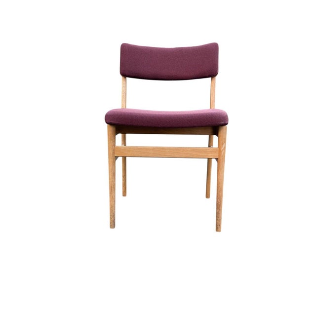 Purple Set of Six Dining Chairs by Vestervig Eriksen for Brdr. Tromborg, Denmark, 1970s For Sale - Image 8 of 10