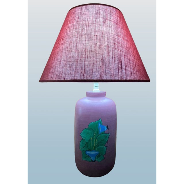 Aqua Vintage Ceramic Table Lamp, 1999 For Sale - Image 8 of 8