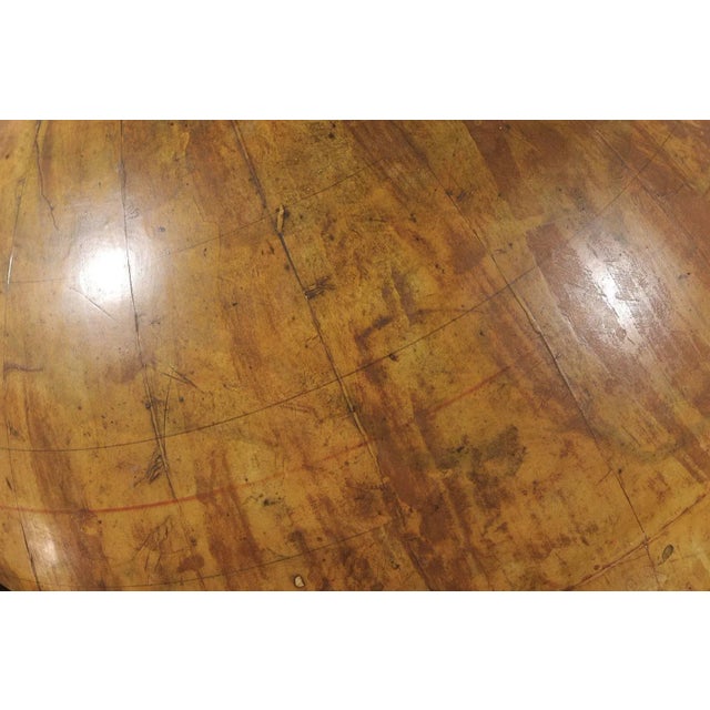 19th Century Italian Heavily Foxed Globe on Wood Stand For Sale In Atlanta - Image 6 of 10