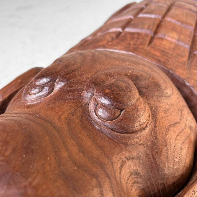 Decorative Crocodile Woodcarving, Japan, 2004 For Sale - Image 12 of 18