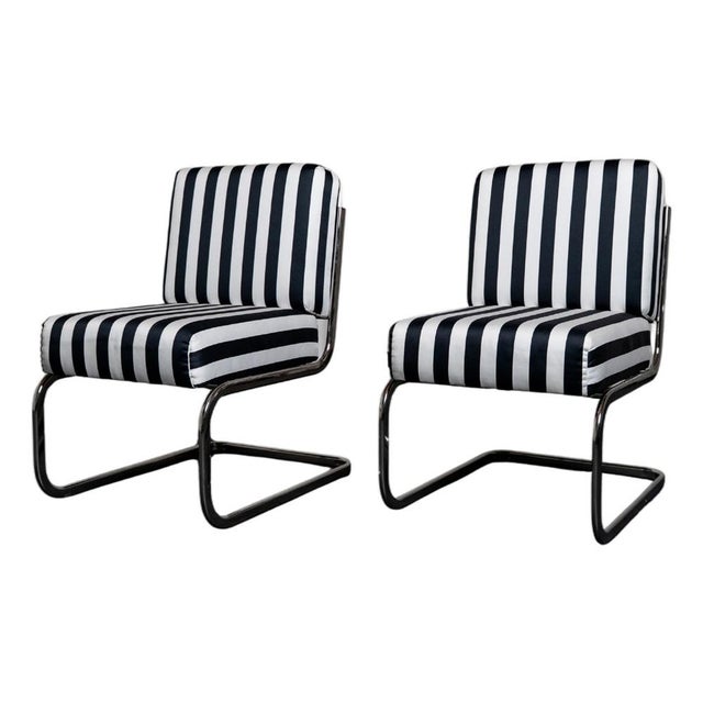 Vintage Stripe Lounge Chairs, 1970s, Set of 2 For Sale - Image 12 of 12