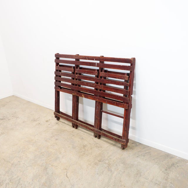 1940s Mexican Arena Outdoor Folding Bench For Sale - Image 6 of 18