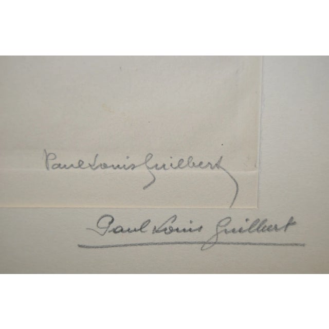 Paper Etching by Paul-Louis Guilbert C.1940 For Sale - Image 7 of 8