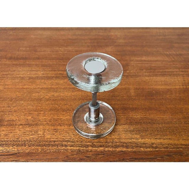 Mid-Century Modern Space Age Glass and Metal Door Handle, Germany, 1960s For Sale - Image 18 of 18