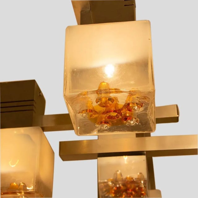 1970s Ceiling Light by Gaetano Sciolari for Mazzega, 1970s For Sale - Image 5 of 7