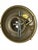 Vintage Solid Brass and Porcelain Chandelier Six Arm Light Fixture Hollywood Regency For Sale - Image 4 of 6