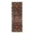 Antique Malayer Runner Rug With Geometric Medallions in Muted Blue & Rust For Sale