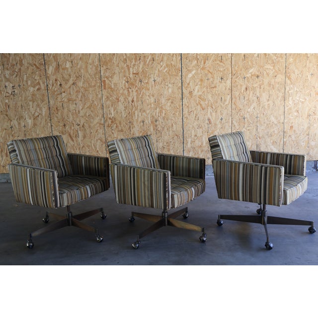 Swivel Executive Chairs by Edward Wormley for Dunbar, 1960s For Sale - Image 11 of 15