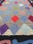Textile American Hooked Rug With Colorful All-Over Diamond Design With Charcoal Border For Sale - Image 7 of 9