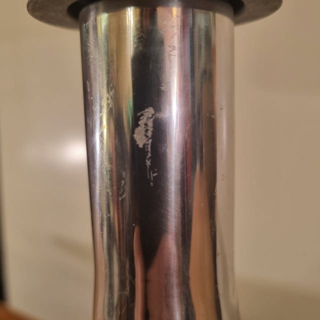 Silver Handblown Glass Table Lamp from Doria Leuchten, 1970s For Sale - Image 8 of 14