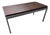 Mid Century Modern Wood and Steel Coffee Table For Sale