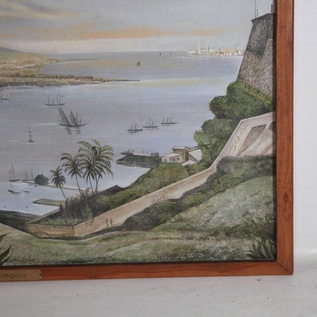 Unknown, The Port of Havana in 1890, 1960s, Canvas For Sale - Image 3 of 10