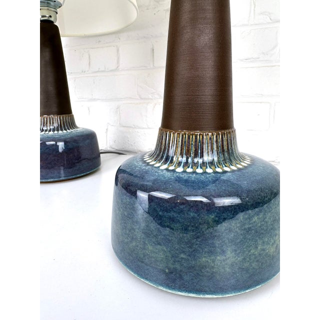 Ceramic Large 1080-3 Stoneware Table Lamps by Einar Johansen for Søholm, Denmark, 1960s, Set of 2 For Sale - Image 7 of 17