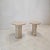 Vintage Italian Travertine Side Tables, 1980s, Set of 2 For Sale - Image 13 of 13