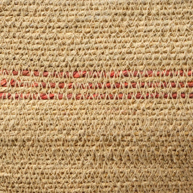 Jamie Young Jamie Young Trophy Basket in Seagrass with Orange Accents For Sale - Image 4 of 6