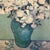 Post Impressionist 1950’s Original Van Gogh “White Roses” Print on Cardboard For Sale - Image 3 of 5
