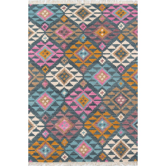 Momeni Caravan Hand Woven Multi Wool Area Rug 5 X 7 6 Chairish