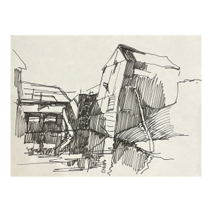 1960s Norman Kent Mill Drawing