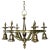 Metal 1920s Vintage American Brass 6-Light Chandelier For Sale - Image 7 of 7