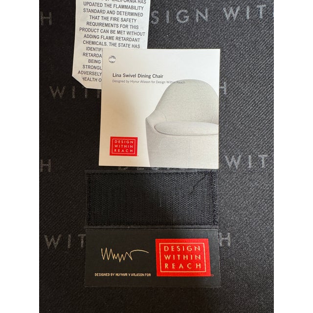 Hlynur Atlason for Design Within Reach Lína Swivel Dining Chairs, Pair For Sale - Image 14 of 14