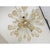 Impressive murano glass sputnik chandelier with gold air drops gold metal frame all murano glass big drops are in gold...