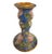 A sweet pair of small Cloisonne metal blue brass inlaid candle stick holders. The holders are not a match, one is navy...