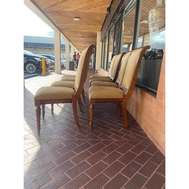 Wood Ethan Allen Dining Table With Ten Chairs and Two Leaves - Set of 13 For Sale - Image 7 of 16