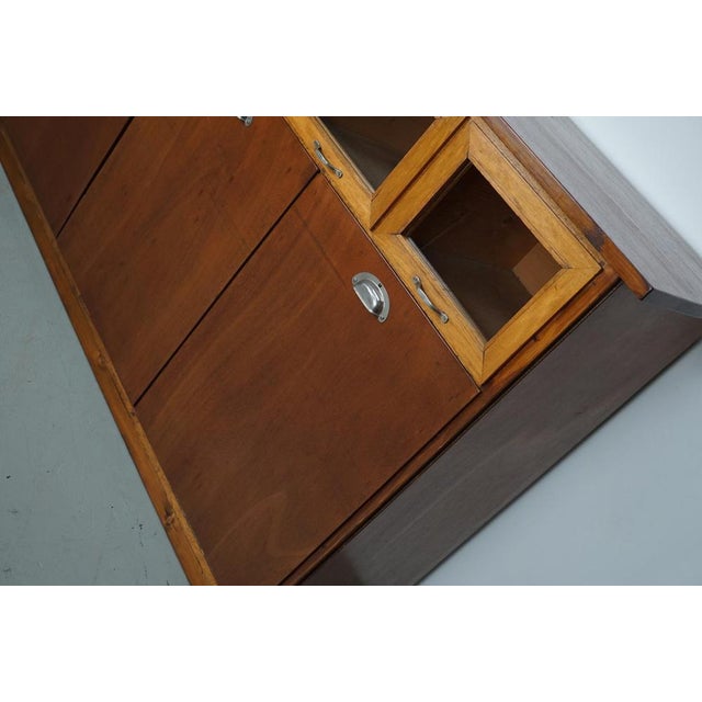 Vintage Dutch Beech and Oak Haberdashery Cabinet, 1950s For Sale - Image 3 of 17