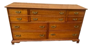 Stickley Fayetteville Vintage Chippendale Style Cherry 10 Drawer Dresser