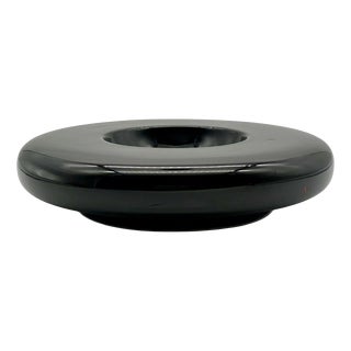 Black Ceramic Bowl by Architects Boccato, Gigante and Zambusi for Sicart, Italy, 1970 For Sale