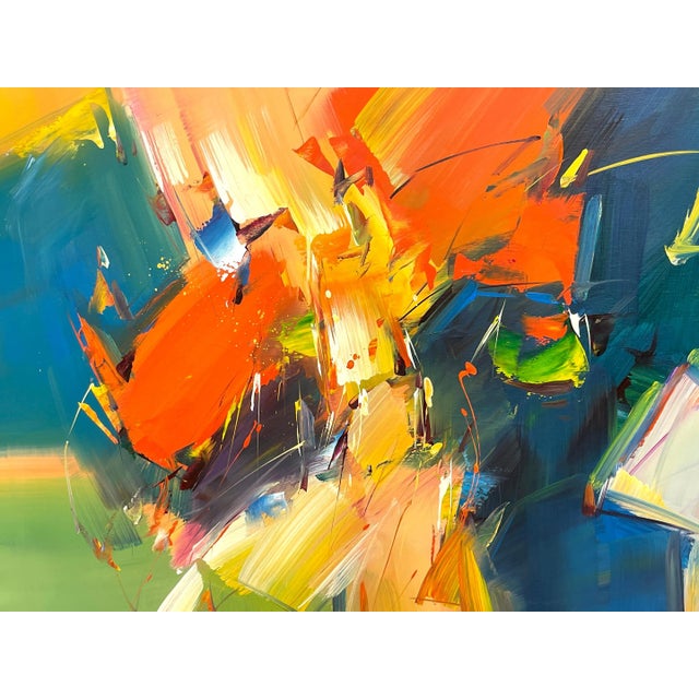 1990s Untitled, Large Abstract by Mandy Wilkinson, British B. 1970 For Sale - Image 5 of 9