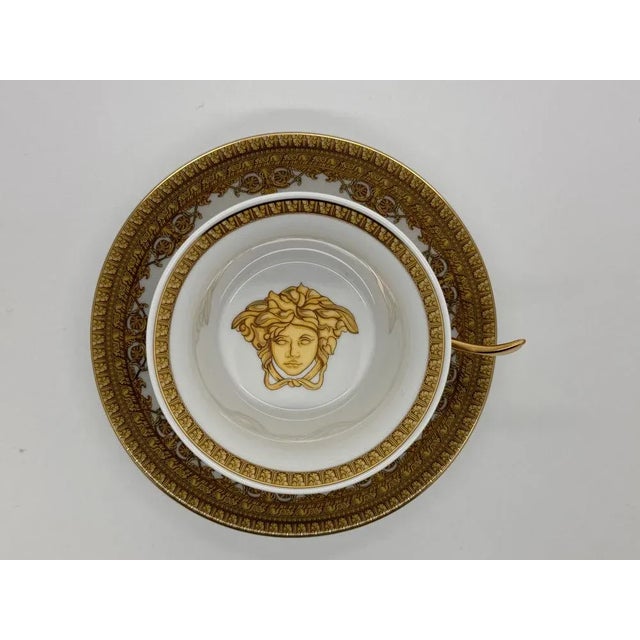 I Love Baroque Tea Cup and Saucer by Versace for Rosenthal, 2017, Set of 2 For Sale - Image 3 of 5