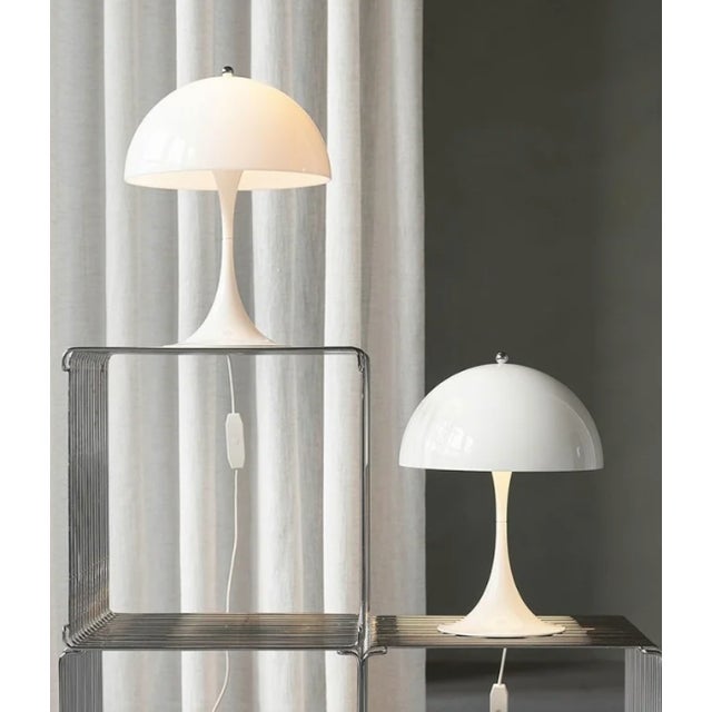 Brand New Louis Poulsen Panthella Table Lamp (Corded) - Opal White - 2 Available - Verner Panton For Sale In Chicago - Image 6 of 10