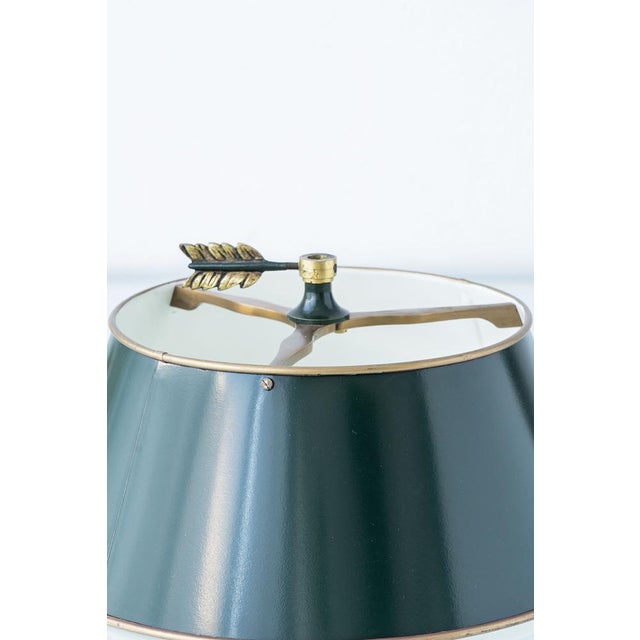 Vintage French Empire Two-Light Bouillotte Table Lamp, 1950s For Sale - Image 17 of 18