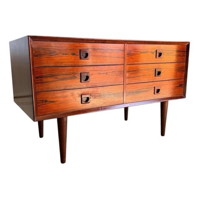 Mid-Century Modern Danish Rosewood Console Cabinet by Brouer For Sale