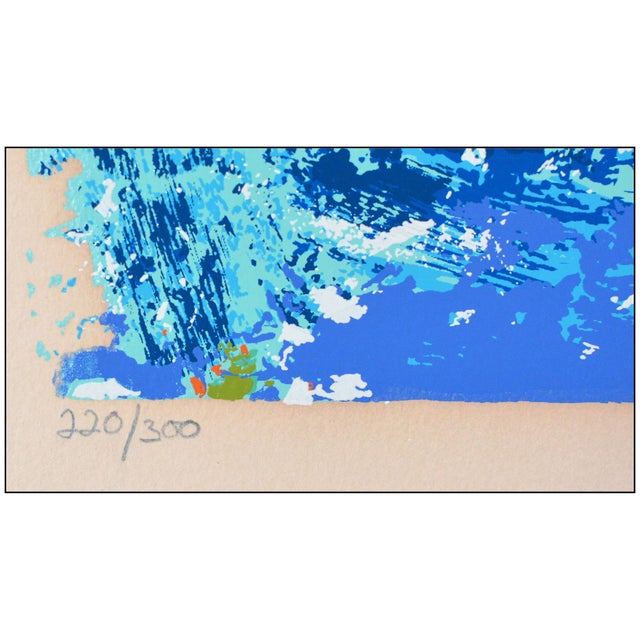 1976 High Seas Sailing Modern Blue Serigraph LeRoy Neiman For Sale In Minneapolis - Image 6 of 7