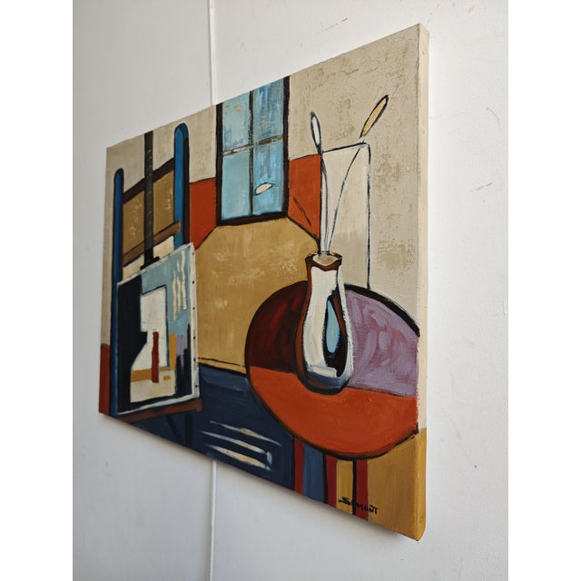 Contemporary Lumière D’atelier, Contemporary Artist’s Studio Oil Painting, Framed by Sophie Dumont, 2025 For Sale - Image 3 of 9