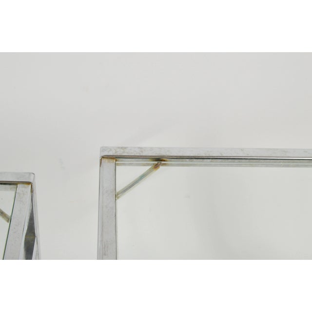 Metal Vintage Nesting Tables, 1970s, Set of 3 For Sale - Image 7 of 10