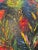 Vintage Contemporary Impasto Floral Still Life Framed Original Oil Painting, Red, Blue, Green For Sale In Houston - Image 6 of 11