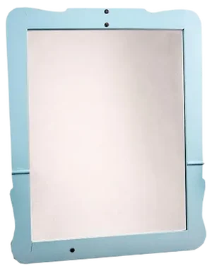 Antique Turquoise Painted Mirror
