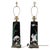 Mid-Century Modern 1940's Italian Majolica Bird Themed Lamps- A Pair For Sale - Image 3 of 6