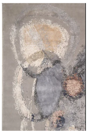 Hand-Knotted Stylized Asteroid Rug from DSV Carpets