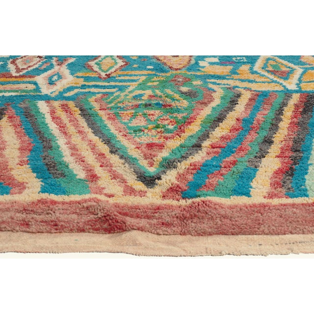 Berber Tribes of Morocco Contemporary Boujad Moroccan Rug, 09'07 X 12'11 For Sale - Image 4 of 10