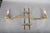 Vintage French Brass Swing-Arm Wall Lamps from Maison Jansen, 1960s, Set of 2 For Sale - Image 4 of 13