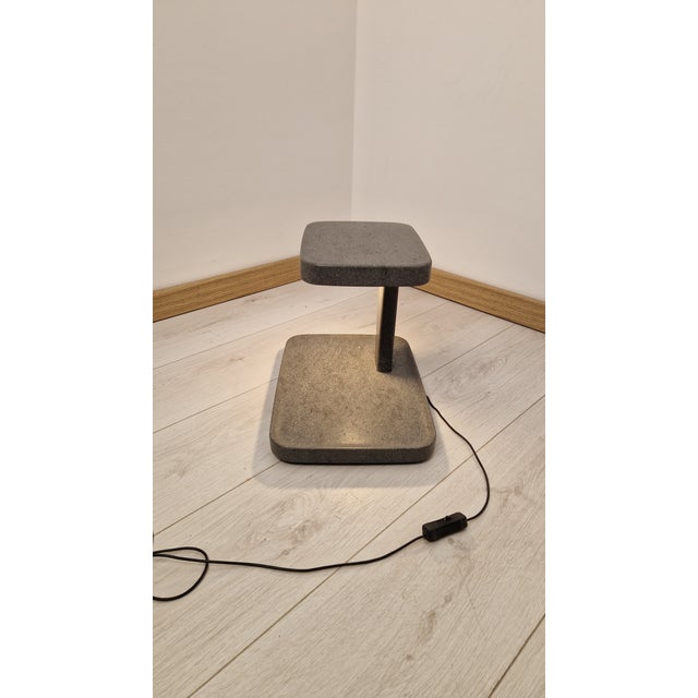 Stone Piani Big Stone Table Lamp in Grey Stone by Ronan & Erwan Bouroullec for Flos, 1990s For Sale - Image 7 of 18